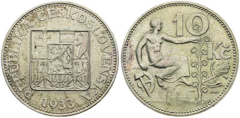 10 kč 1933